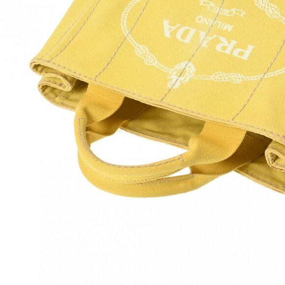PRADA Canapa mini yellow BN2439 hand bag - Picture 4 of 12
